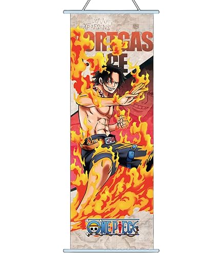 【RT-1424801504】酒天丸 ポスター Amazon.com: One Strawhat Crew Piece Anime Wall Scroll Poster Luffy